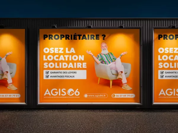 Agence communication Côte d'Azur affichage urbain
